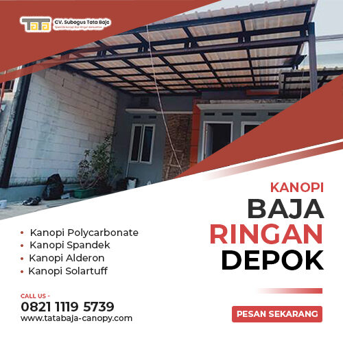 kanopi baja ringan depok
